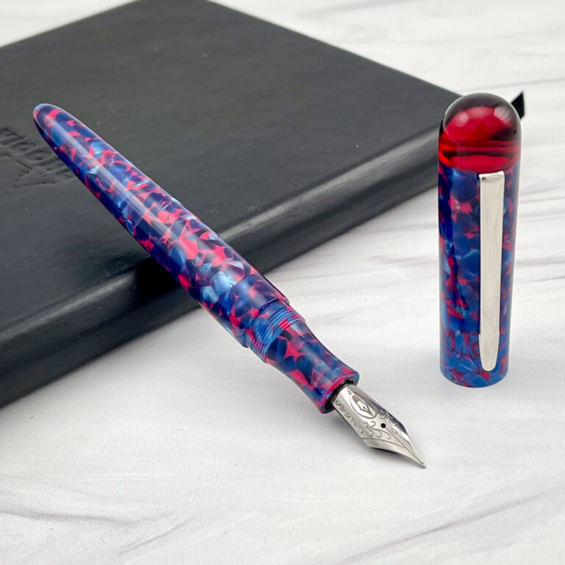 Edison Comet Cobalt Magma Fountain Pen