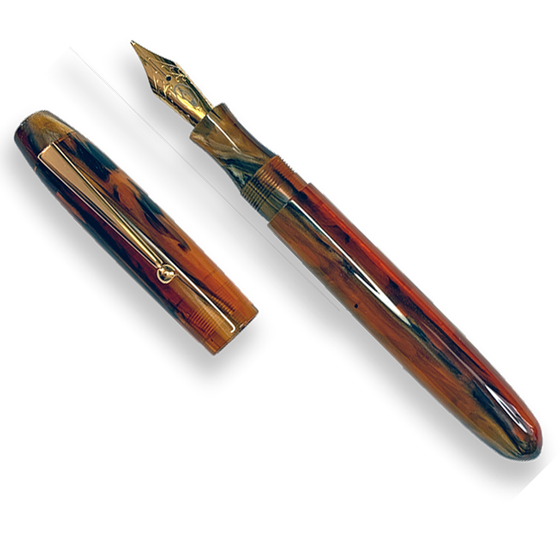 Edison Collier Antique Marble Fountain Pen