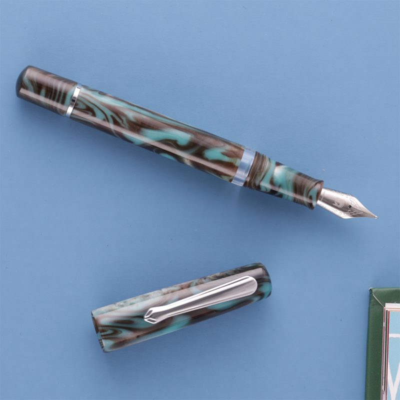 Nahvalur Schuylkill Chromis Teal Fountain Pen