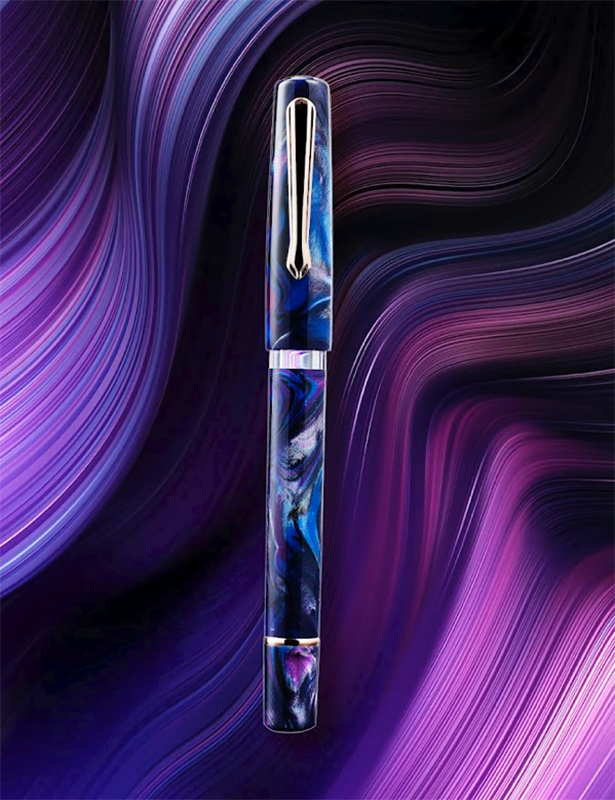 Nahvalur Schuylkill Cichlid Purple Fountain Pen