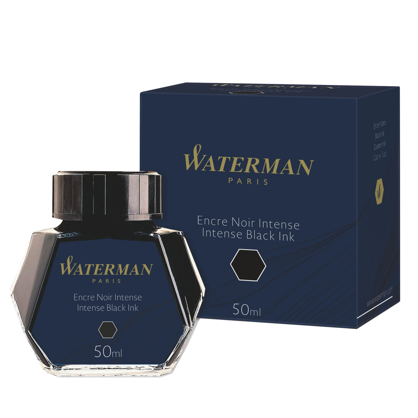 Waterman Black Ink - Bottled 50ml.