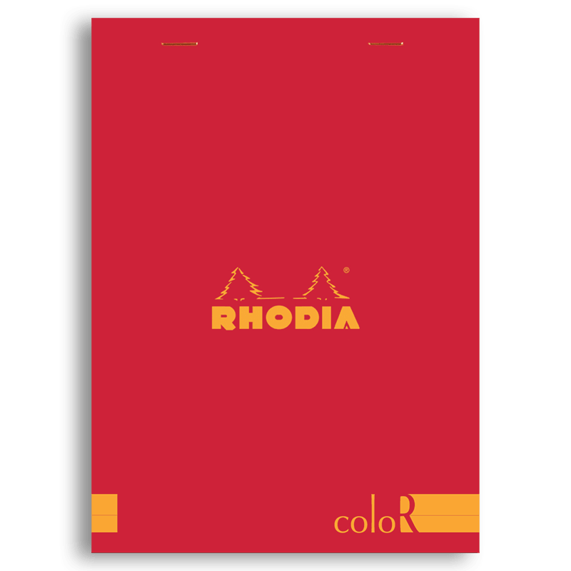 Rhodia ColorR Premium Stapled Notepad Red 6 x 8¼ Lined