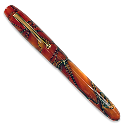 Edison Collier Persimmon Swirl Fountain Pen