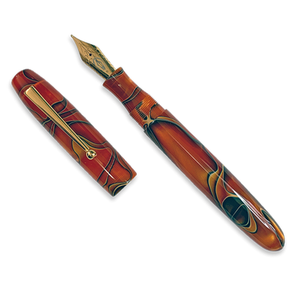 Edison Collier Persimmon Swirl Fountain Pen