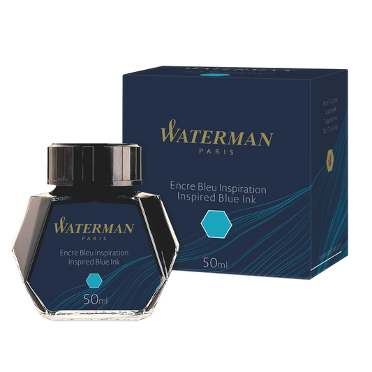 Waterman Inspired Blue Ink - Bottled 50ml.